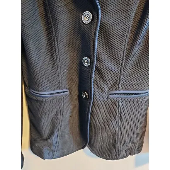 Unbranded Navy Mesh Fitted Equestrian-style Jacket - Size XS - Picture 2 of 5